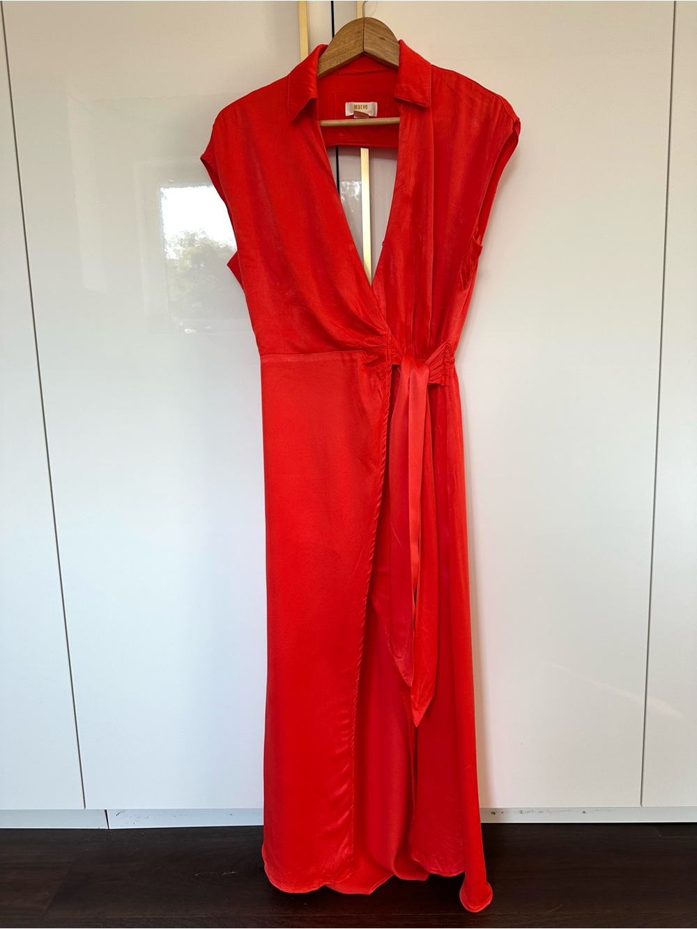 Anthropologie Maeve summer Maxi Dress with Tie Waist small